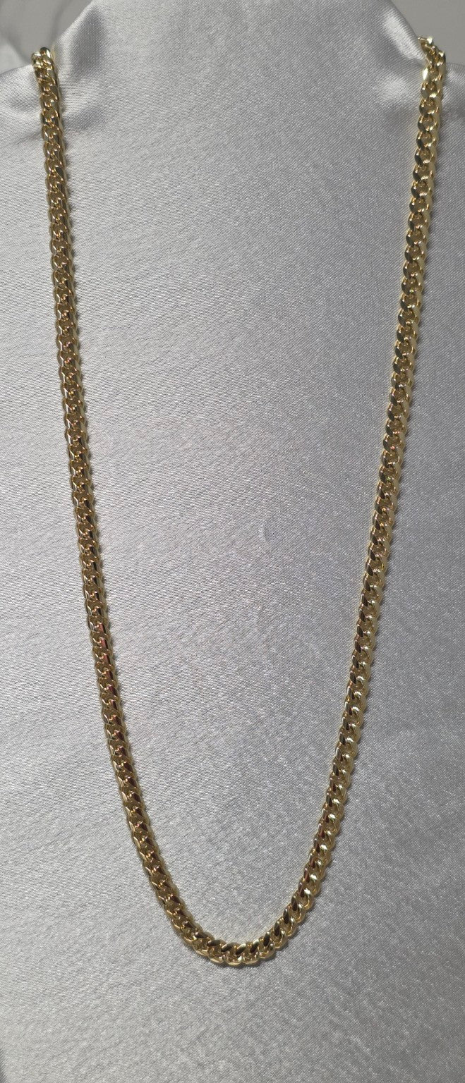 Cadena cubana oro laminado 14K - foto original