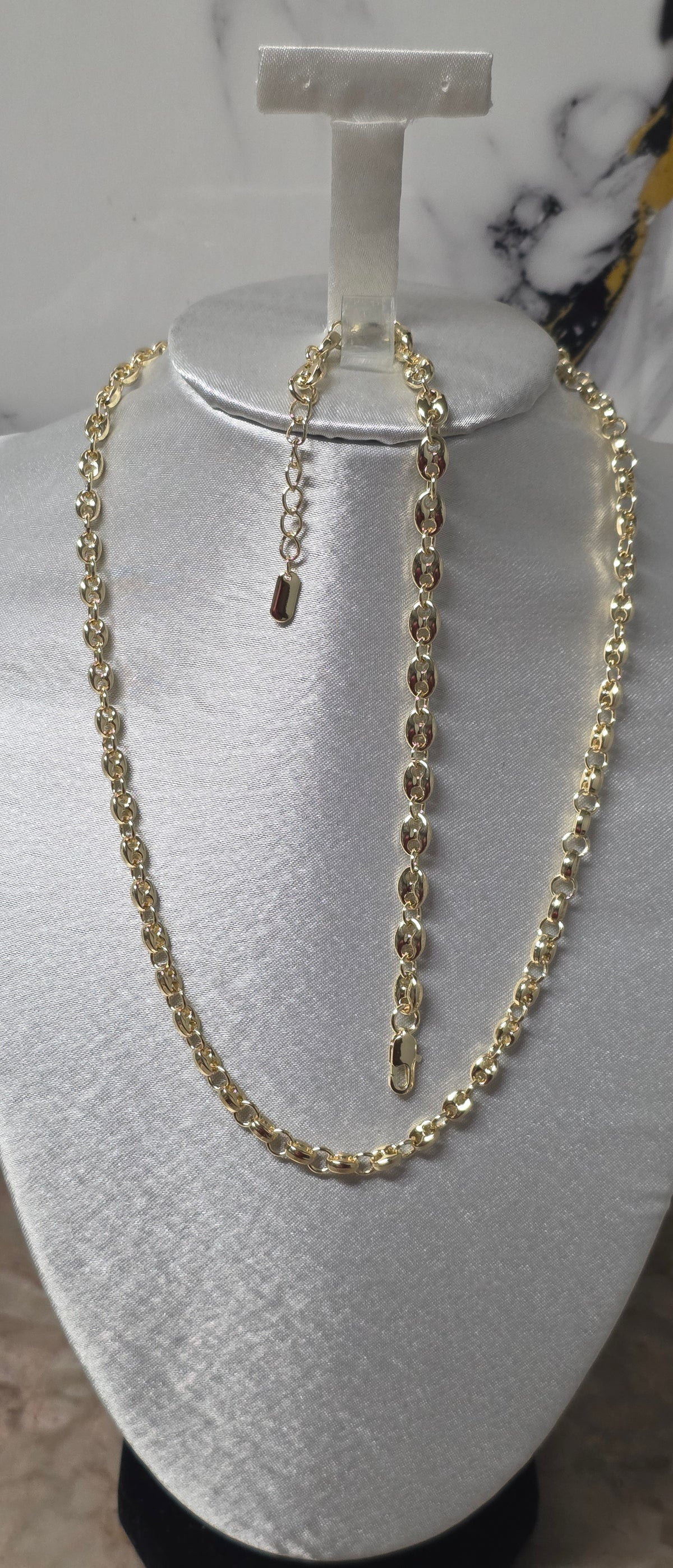 Set Marinero Cadena 18” 5mm + Pulsera 7” 6mm | Oro Laminado 14K
