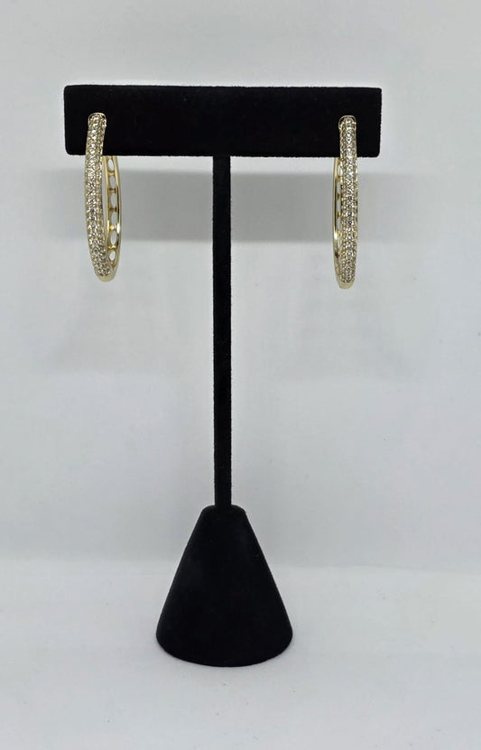 Argollas Grandes | Oro Laminado 14K