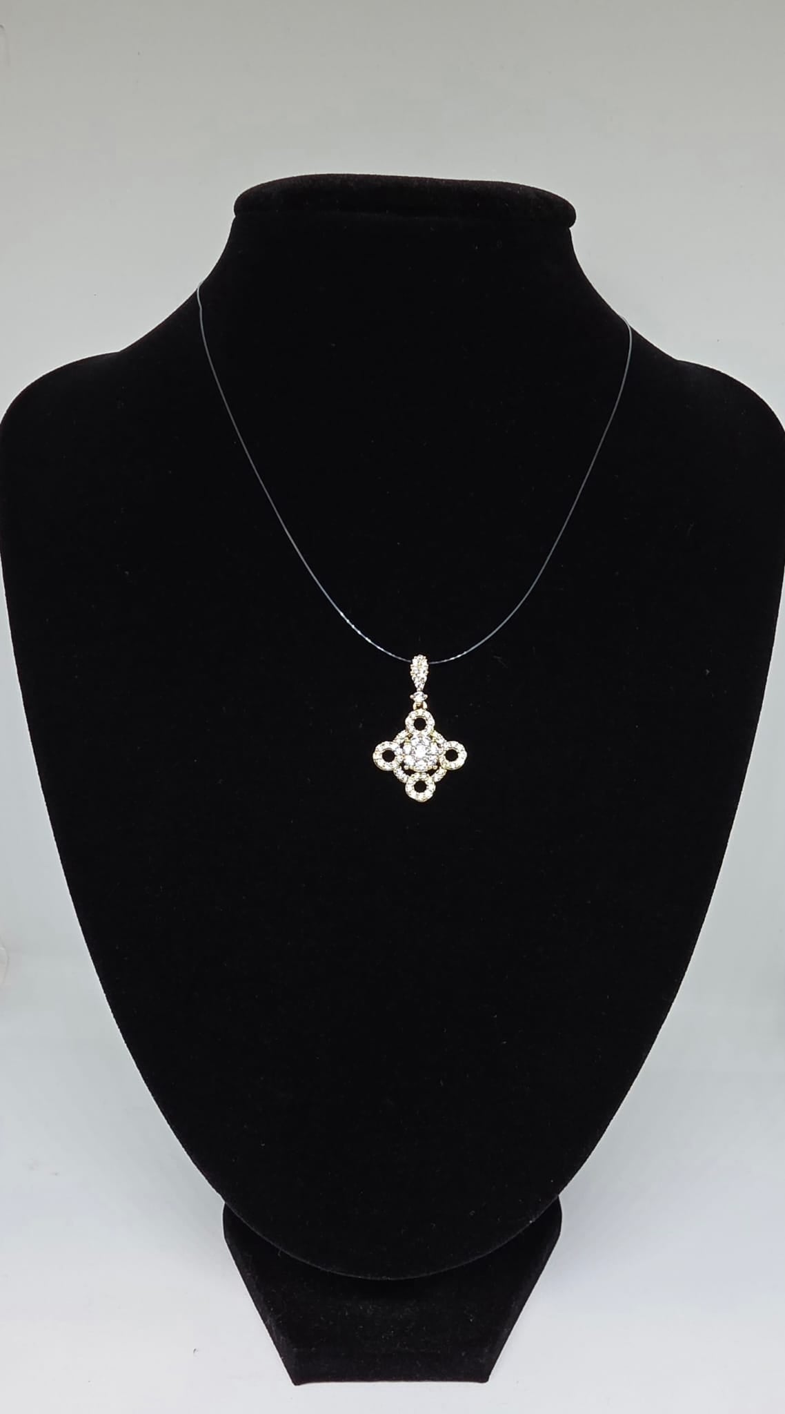 Pendant Geométrico Brillante | Oro Laminado 14K