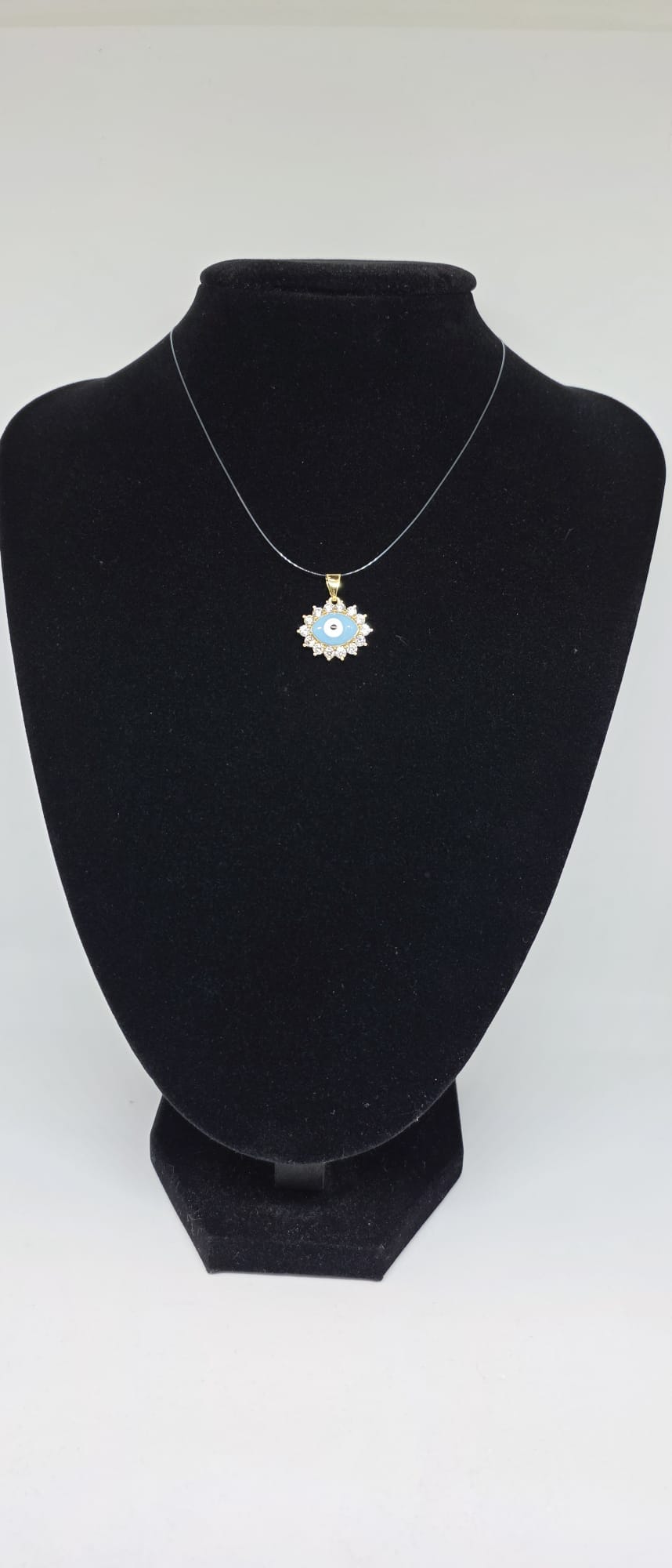 Pendant Ojo Turco Azul | Oro Laminado 14K