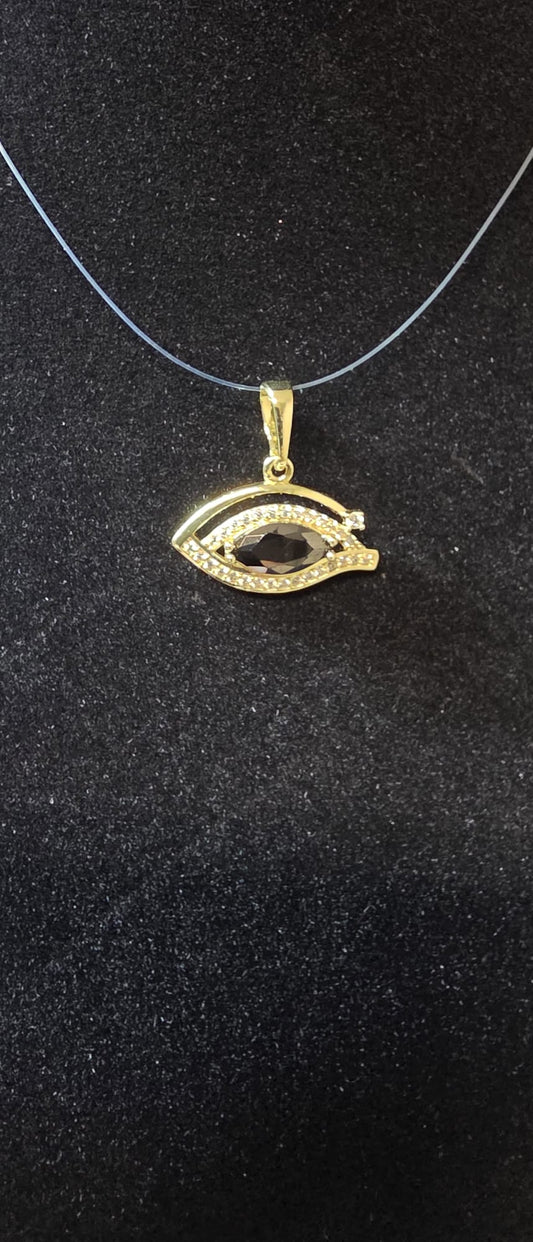 Pendant Ojo Negro Protector | Oro Laminado 14K 🖤✨