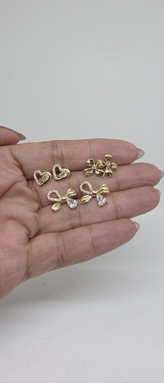 Trío Lazos & Corazón | Oro Laminado 14K