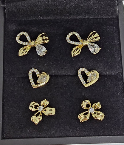 Trío Lazos & Corazón | Oro Laminado 14K