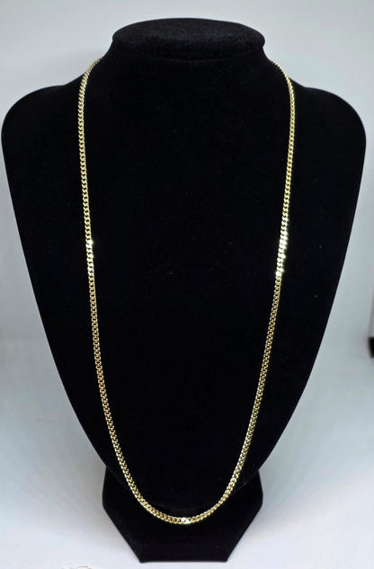 Cubana 24” | 3mm y 5mm | Oro Laminado 14K