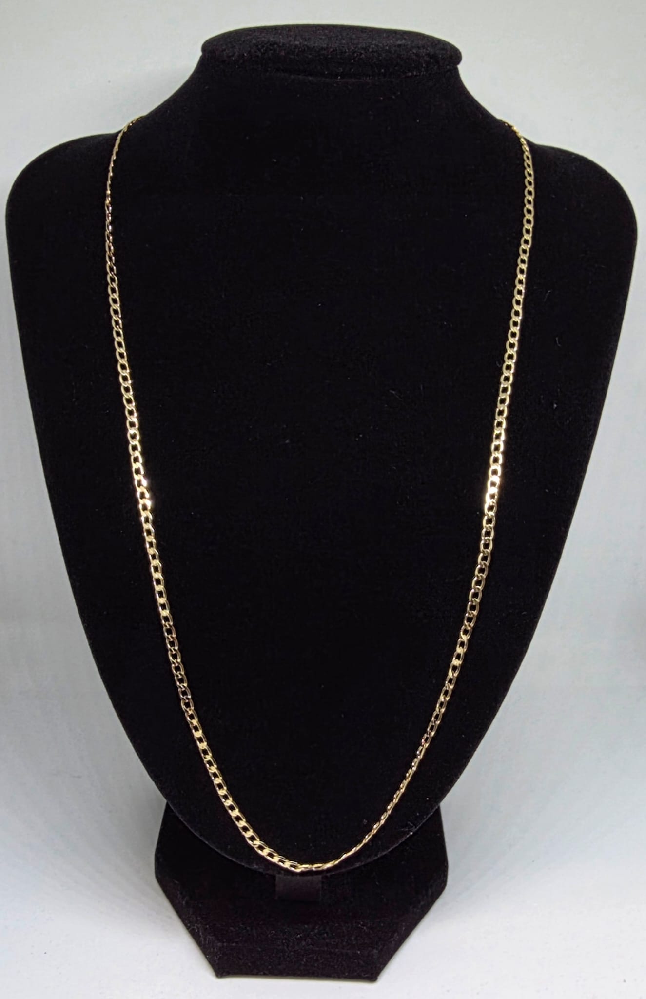 Cubana Plana 24” 3mm | Oro Laminado 14K