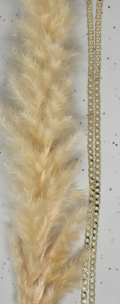 Cubana Plana 24” 3mm | Oro Laminado 14K