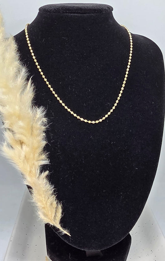 Esferas 18” 2mm | Oro Laminado 14K