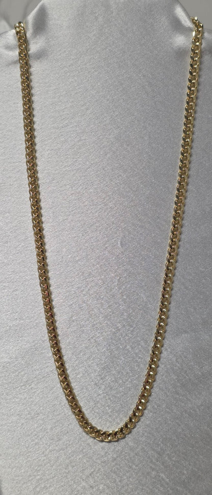 Cadena cubana oro laminado 14K - foto original