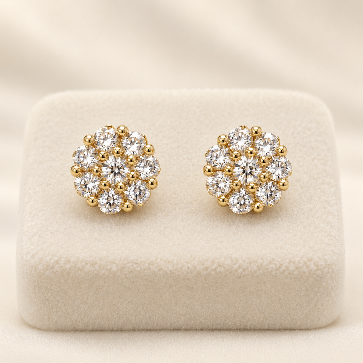 Pantallas flor de zirconias - FL Passion Jewelry