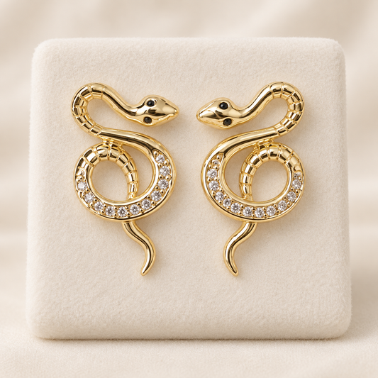 Pantallas de serpiente con zirconias - FL Passion Jewelry
