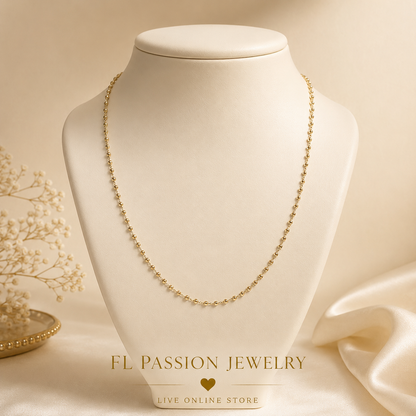 Esferas 18” 2mm | Oro Laminado 14K