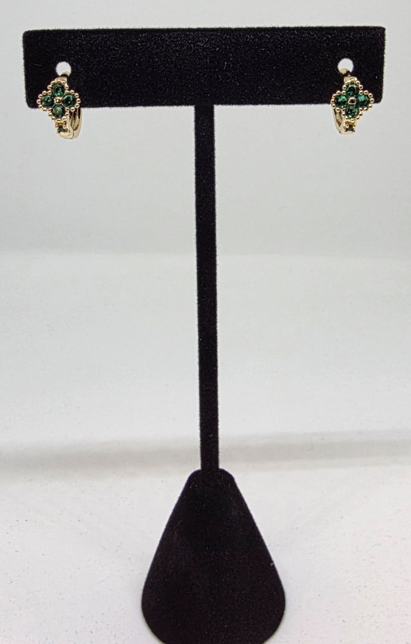 4 Hojas Verdes | Oro Laminado 14K