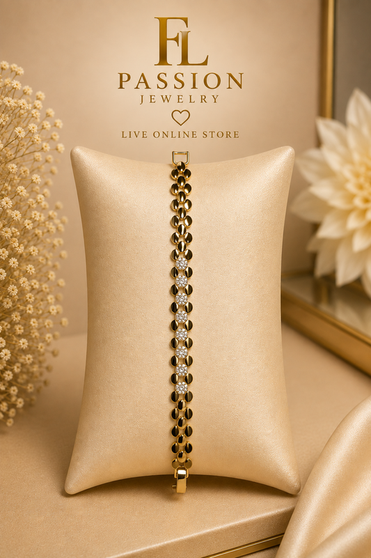 Orejitas con Zirconias | Oro Laminado 14K ✨