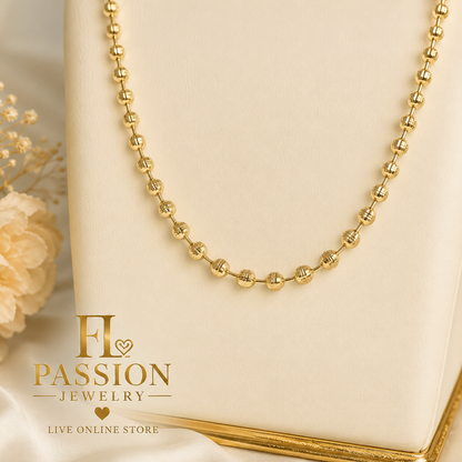 Esferas 18” 2mm | Oro Laminado 14K