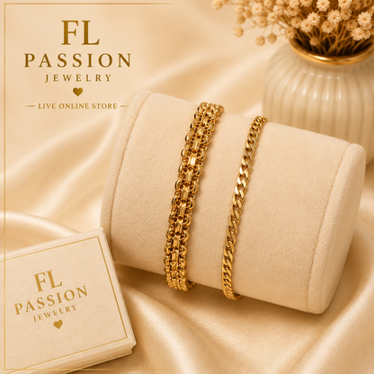 Pulseras l Oro Laminado 14K