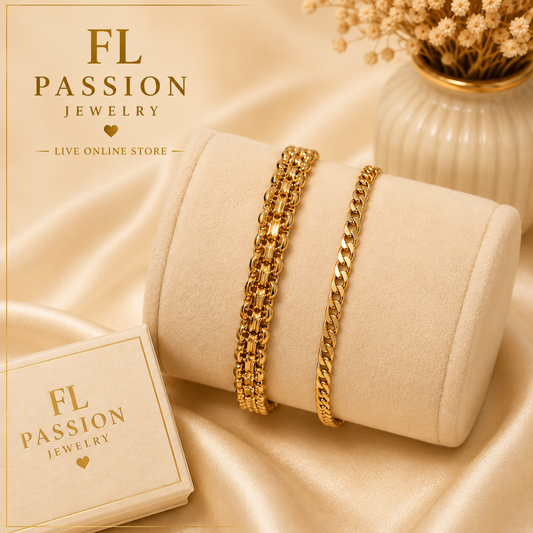 Pulseras l Oro Laminado 14K