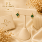 4 Hojas Verdes | Oro Laminado 14K