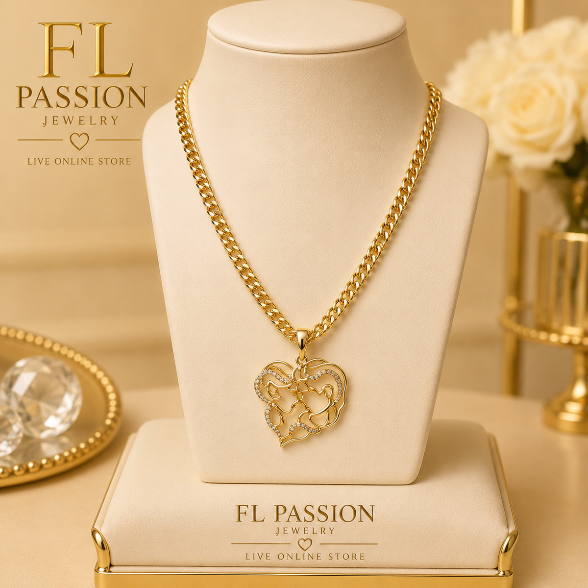 Dije Corazón | Oro Laminado 14K