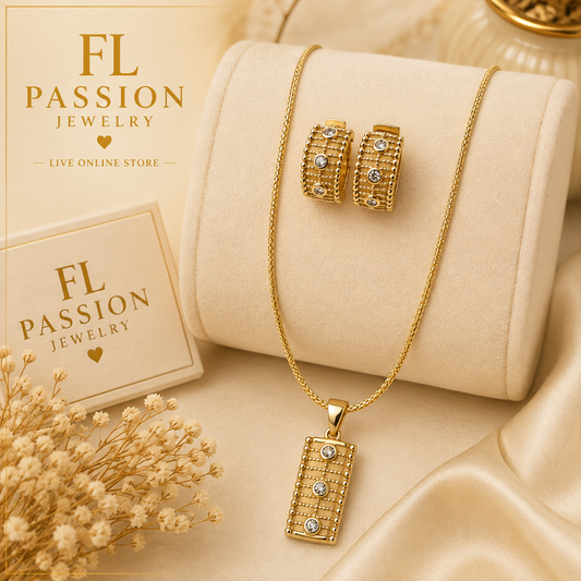 Set Elegance Dorado | Oro Laminado 14K